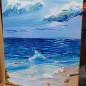 Beach . Lukisan proyek oleh Karmen Gorham - 08.04.2024