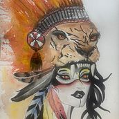 Study of women in headdresses. Watercolor Painting project by Somer Selway - 08.04.2024