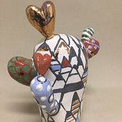 Slip Trailed Cactus . Ceramics project by Somer Selway - 08.04.2024