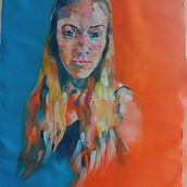 Autoritratto/ Self portrait. Un proyecto de Pintura al óleo de mianialessia3 - 04.08.2024