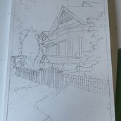 Mi proyecto del curso: Ilustración urbana con técnicas de entintado. Projekt z dziedziny Sketching,  R, sunek,  R, sunek architektoniczn, Sketchbook,  R i sunek atramentem użytkownika 14fenris96 - 04.08.2024