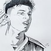 Mi proyecto del curso: Introducción al retrato con tinta china y plumilla. Traditional illustration, Fine Arts, Pencil Drawing, Portrait Drawing & Ink Illustration project by Nicolas Stockar Rodriguez - 08.04.2024