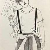 My project for course: Figure Drawing for Beginners. Fine Arts, Sketching, Pencil Drawing, Drawing, Realistic Drawing, and Figure Drawing project by Aya Abdelhamid - 08.04.2024