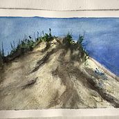 Textura en la arena. Watercolor Painting, and Painting project by Beatriz Fid - 08.05.2024
