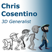 3D Generalist Showreel 2024. Un progetto di 3D, Animazione, Character design, Cinema, Video, TV, Stop motion, Rigging, Animazione di personaggi, Animazione 3D, Modellazione 3D, Stor, telling, Stor, board, Arte concettuale, Character design 3D e Produzione audiovisiva di Chris Cosentino - 04.08.2024