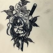 Meu projeto do curso: Técnicas de tatuagem blackwork com fine line. Tattoo Design project by camillyrodrigues2004sp - 08.06.2024