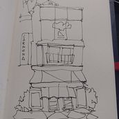Mi proyecto del curso: Dibujo arquitectónico expresivo con marcadores de colores . % carmonasamu tarafından hazırlanan Eskiz çizimi projesi - 08.06.2024