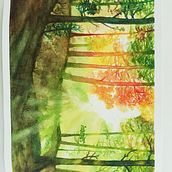 Il mio progetto del corso: Paesaggi incantevoli ad acquerello: dipingi con la luce . Lukisan, Dan Lukisan Cat Air proyek oleh Anna Paniccià - 08.07.2024