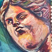 Mi proyecto del curso: Retrato expresivo con gouache. Traditional illustration, Painting, and Gouache Painting project by Ana Lopez Castro - 08.07.2024