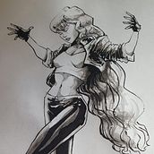 Mi proyecto del curso: Diseño de personajes femeninos para cómics. Character Design, Comic, and Drawing project by juartpeacetetlh - 08.08.2024