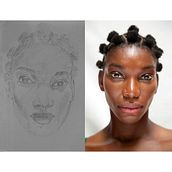 My project for course: Graphite Line Drawing for Portrait Sketchbooking. Fine Arts, Sketching, Drawing, Portrait Drawing, and Sketchbook project by samar.edr - 08.05.2024