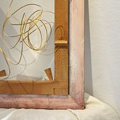 «En calma» (40x50 cm) Ensamblaje, escultura, upcycling, reciclaje, arte sostenible, poesía visual.. Projekt z dziedziny Rzeźba, Concept art, Upc i cling użytkownika Inés N. Monfil - 08.08.2024