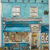 My project for course: Watercolor Urban Illustration: Portray your City. Een project van Schilderij,  Tekening, Aquarelschilderen y  Architecturale illustratie van kateed14 - 07.08.2024