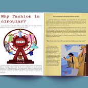 Meu projeto do curso: Why fashion is circular?. Editorial Design, Digital Illustration, Communication, Editorial Illustration, and Traditional illustration project by Vitória Amorim - 07.30.2024