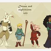 The "Dream and Nighmares Tale' is my first digital project directed to creation and development of characters for 2d media, I hope you enjoy it!. Animation, Character Design, Character Animation, Drawing, and 2D Animation project by deoliveirarafael07v - 08.09.2024