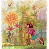 Flower Girl. Traditional illustration project by Babi Wrobel - 08.10.2024