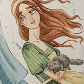 My project for course: Expressive Manga Illustration in Watercolor. Traditional illustration, Drawing, Watercolor Painting, and Manga project by taylortailor - 08.10.2024