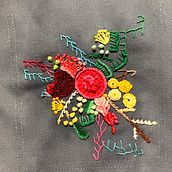 Mi proyecto del curso: Técnicas avanzadas de bordado: puntadas y composiciones con volumen. Embroider, and Textile Design project by Stephany Alzate - 08.12.2024