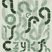 Modular alphabet Ein Projekt aus dem Bereich Traditionelle Illustration von raquelfq - 12.08.2024