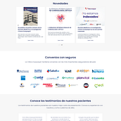 WEBSITE Clínica Guayaquil. Een project van UX / UI,  Br, ing en identiteit, Grafisch ontwerp y Webdesign van Yandri Hidrovo Holguin - 12.08.2024