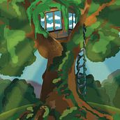 My project for course: Painting in Procreate: Reimagine Your Surroundings . % Olga Plokhinova tarafından hazırlanan Dijital İllüstras, on, Dijital Çizim, Dijital Bo, Ve ama projesi - 08.13.2024