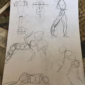 Mi proyecto del curso: Dibujo anatómico para principiantes . Figura Desen de aida_19 - 08.13.2024