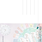 World Postcard Day Postcard. Un proyecto de Diseño digital, Ilustración digital, Lettering digital y Diseño de producto digital de Shannon - 07.08.2024