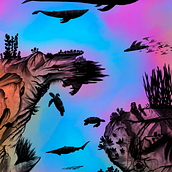 Into the Abyss. Digital Illustration project by Hansheng Lee - 06.30.2024