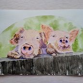 My project for course: Expressive Animal Portraits in Watercolor. Traditional illustration, Watercolor Painting, Realistic Drawing, and Naturalistic Illustration project by pat - 08.14.2024