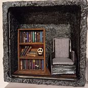 Hüter der Bücher. Miniatur. The Book Keeper. Miniature. Un proyecto de Artesanía de Yevheniia - 14.08.2024