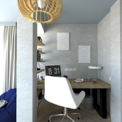 Meu projeto do curso: Renderização fotorrealista com SketchUp e V-Ray Next. Interior Architecture, Interior Design, Decoration, Interior Decoration, and Retail Design project by Ana Rita Meneses - 08.15.2024