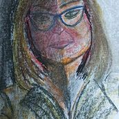 Mi proyecto del curso: Dibujo de retrato en pastel tiza. Un proyecto de Ilustración tradicional, Bellas Artes, Dibujo, Dibujo de Retrato y Dibujo artístico de Miriam Baiele - 15.08.2024