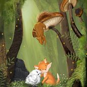 Forest Animals. Un proyecto de Diseño de personajes, Ilustración digital y Modelado 3D de clarice - 16.08.2024