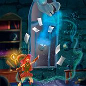Proyecto Final: "Chica Maga Feliz". Curso: Ilustración digital expresiva: aprende a transmitir emociones Ein Projekt aus dem Bereich Design von Figuren, Digitale Illustration und Digitale Zeichnung von Gustavo Blanco Sandoval - 18.08.2024