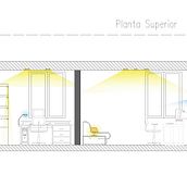 Mi proyecto del curso: Diseño de iluminación para espacios interiores. Architecture, Interior Architecture, Lighting Design, and Digital Architecture project by Gabriela Alejandra Pacheco Escorcha - 08.15.2024