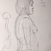 Mein Abschlussprojekt für den Kurs: Anatomische Zeichnung für Anfänger. Fine Arts, Sketching, Pencil Drawing, Drawing, Realistic Drawing, and Figure Drawing project by Hannah - 08.17.2024