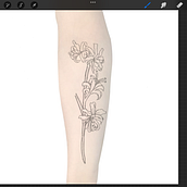 Mi proyecto del curso: Diseño de tatuaje fineline con Procreate Ein Projekt aus dem Bereich Zeichnung, Tattoodesign und Digitale Zeichnung von garcianara49 - 17.08.2024
