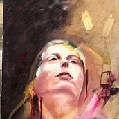 Mein Abschlussprojekt für den Kurs: Experimentelles Porträt. Un proyecto de Bellas Artes, Pintura, Pintura acrílica y Pintura al óleo de mihyun - 18.08.2024