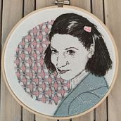 Mi proyecto del curso: Creación de retratos bordados. Un proyecto de Bordado y Diseño textil de Pompon Panache - 20.08.2023