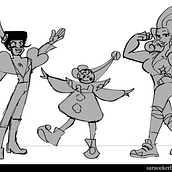 My project for course: Captivating and Dynamic Character Creation. Ilustração tradicional, Design de personagens, Ilustração digital, e Desenho digital projeto de saraockerby - 17.08.2024