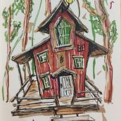 Meu projeto do curso: Desenho arquitetônico expressivo com marcadores coloridos Ein Projekt aus dem Bereich Skizzenentwurf, Zeichnung, Architektonische Illustration, Sketchbook und Illustration mit Tinte von joelvieira_sh - 19.08.2024