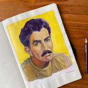 Étude à l'huile d'un portrait . % fanny_muscari tarafından hazırlanan Yağlıbo, Ve a Resim projesi - 08.19.2024