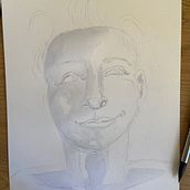 Mi proyecto del curso: Retrato ilustrado en acuarela. Un proyecto de Ilustración tradicional, Bellas Artes, Pintura, Dibujo, Pintura a la acuarela, Dibujo de Retrato y Dibujo artístico de Stephanie Elliott - 19.08.2024
