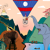 Illustration voyage. Un proyecto de Ilustración digital de marina_illustration - 19.08.2024