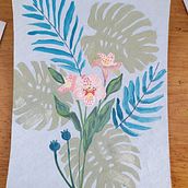 Mi proyecto del curso: Pintura botánica con acrílico. Traditional illustration, Fine Arts, Painting, Acr, lic Painting, and Botanical Illustration project by Diana Ochoa - 08.20.2024