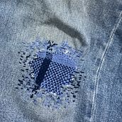 Mi proyecto del curso: Bordado: reparación de prendas. Embroider, Sewing, DIY, Upc, cling, and Textile Design project by Rosa Morales - 08.20.2024