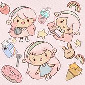 My project for course: Creating an Illustrated Brand: From the Idea to Merchandising. Een project van Traditionele illustratie, Br, ing en identiteit, Ontwerp van personages y Digitale illustratie van tuvanjnc - 20.08.2024