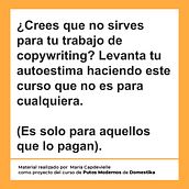 Mi proyecto del curso: Copywriting para copywriters. Advertising, Cop, writing, Stor, telling, and Communication project by capdevi_maria - 08.21.2024