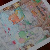 Relax at the onsen. Un proyecto de Ilustración tradicional de Paula Aneas García - 21.08.2024