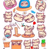 Mi proyecto del curso: Ilustración kawaii: crea personajes encantadores. Un progetto di Illustrazione tradizionale, Character design e Manga di Africa Piedecausa - 21.08.2024